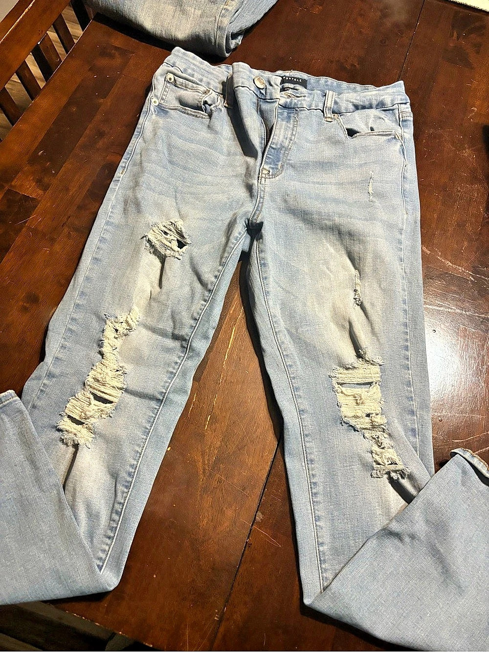 Aeropostale High Rise Curvy Jegging Skinny Jeans Waist 12 Blue